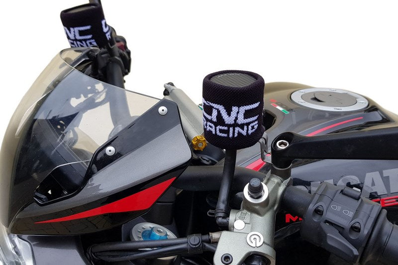 CNC Racing BRAKE/CLUTCH FLUID RESERVOIR SOCK COVER  Black | SEA02B