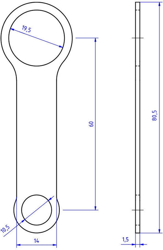 CNC Racing / シーエヌシーレーシング Fluid tank mounting bracket  Natural | SEA10N