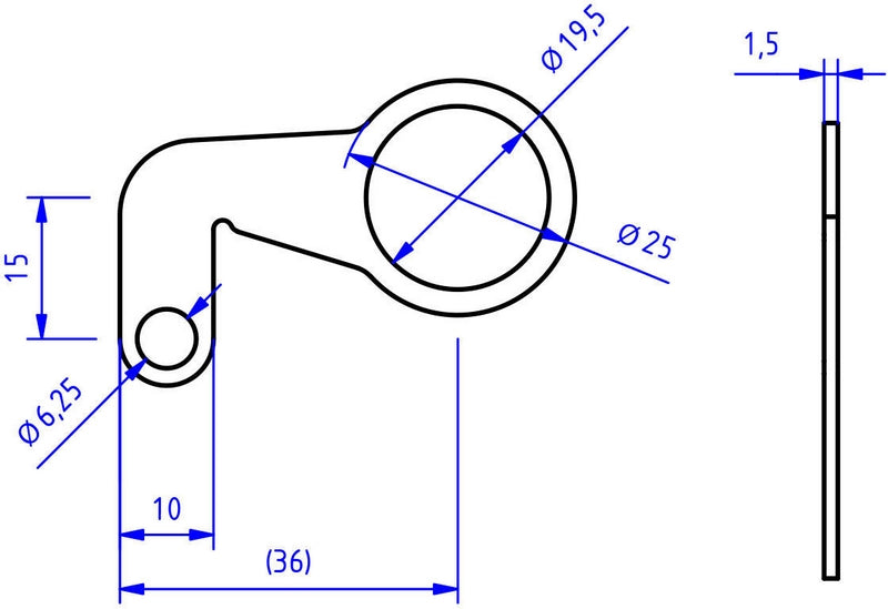 CNC Racing / シーエヌシーレーシング Fluid tank mounting bracket  Natural | SEA12N