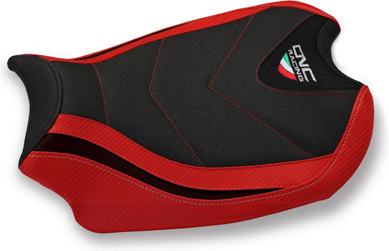 CNC Racing Seat cover Ducati Panigale V4  Black/Red | SLD01BR