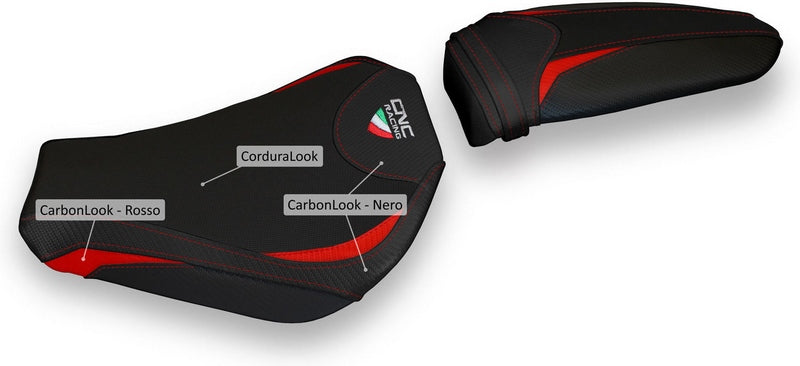 CNC Racing Seat cover MV Agusta F3  Black/Red | SLM01BR