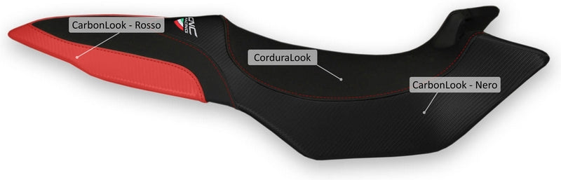 CNC Racing Seat cover MV Agusta Brutale  Black/Red | SLM03BR
