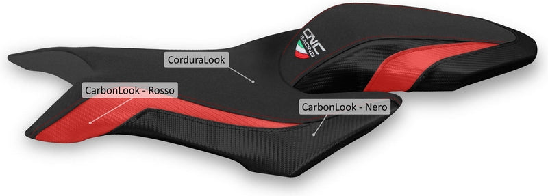 CNC Racing Seat cover MV Agusta Brutale  Black/Red | SLM04BR