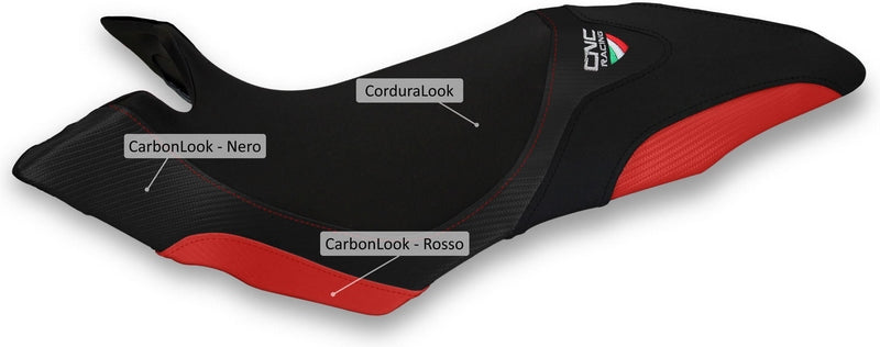 CNC Racing Seat cover MV Agusta Dragster  Black/Red | SLM05BR