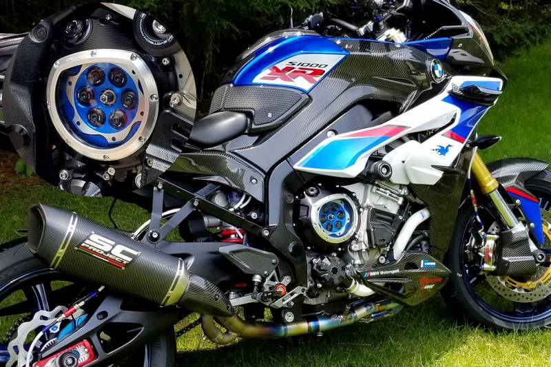 CNC Racing / シーエヌシーレーシング Pressure plate BMW - Bicolor  Blue/Silver | SP800LS