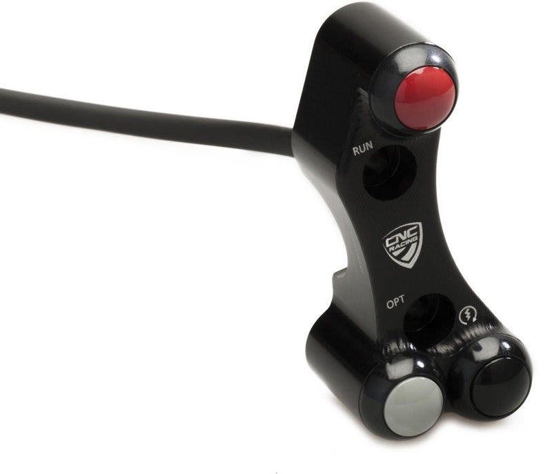 CNC Racing Right handlebar switch - OEM and RCS Brembo brake master cylinder  Black | SWA03B