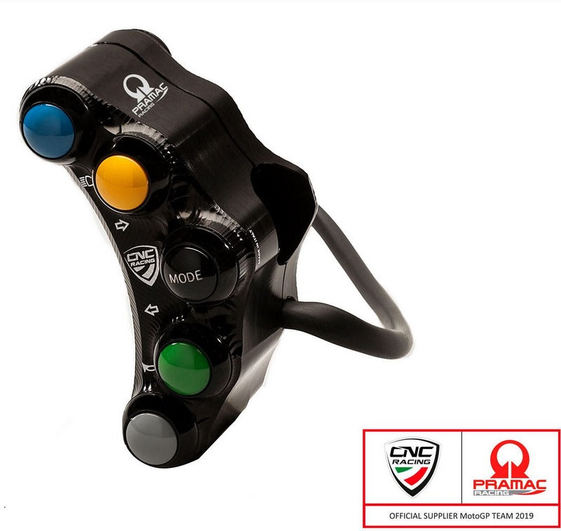 CNC Racing Left handlebar switch Pramac Racing Lim. Ed - street use  Black | SWD01BPR