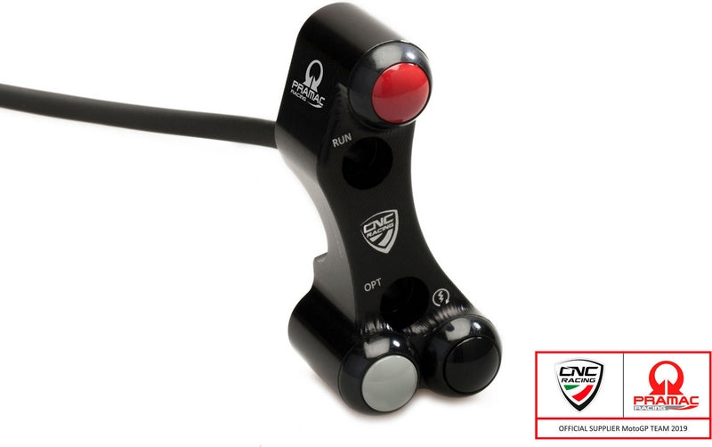 CNC Racing RIGHT HANDLEBAR SWITCH PRAMAC RACING LIM. ED - OEM AND RCS BREMBO BRAKE MASTER CYLINDER  Black | SWD09BPR