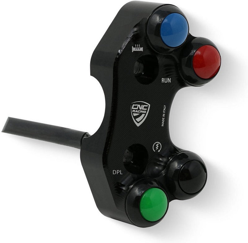 CNC Racing Right handlebar switch Ducati - OEM and RCS Brembo brake master cylinder  Black | SWD21B