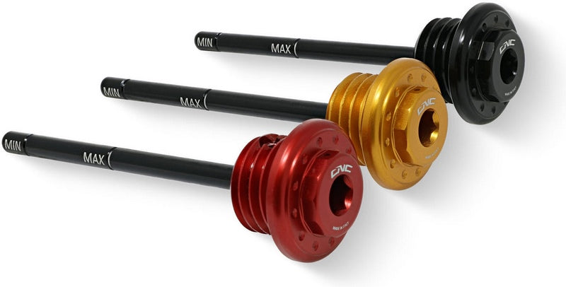 CNC Racing Oil filler cap Exagon M24x3 with level dipstick | TA340