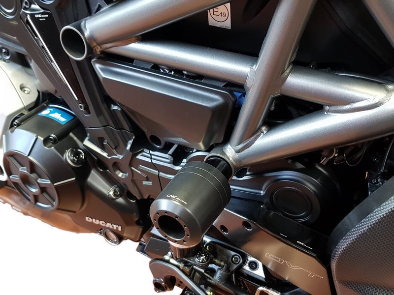 CNC Racing Frame crash protections Ducati  Black | TC315B