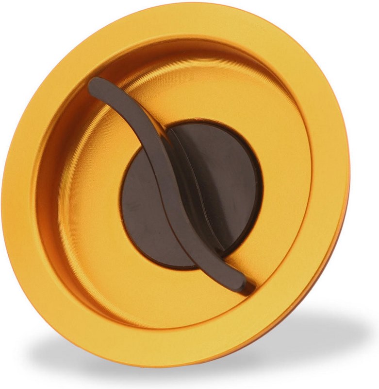 CNC Racing / シーエヌシーレーシング Fuel tank cap - Fast Open plug BICOLOR  Gold/Black | TSU02GB