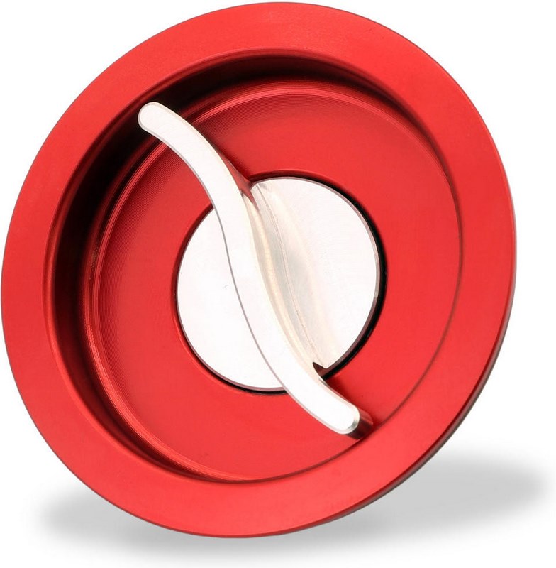 CNC Racing / シーエヌシーレーシング Fuel tank cap - Fast Open plug BICOLOR  Red/Silver | TSU02RS