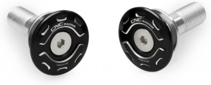 CNC Racing Rear frame holes plug Ducati XDiavel bicolor  Black/Silver | TT539BS