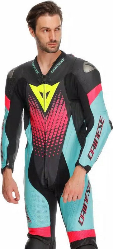 Dainese / ダイネーゼ LAGUNA SECA 6 PERF 1PC レザー スーツ ブラック/WATER/FUXIA | 2015100061-30O