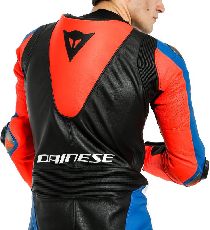 Dainese / ダイネーゼ LAGUNA SECA 5 1PC レザースーツ パーフォレーション ホワイト/ライトブルー/ブラック/フルオレッド | 201513467-88E