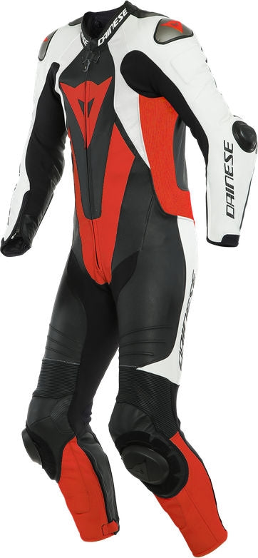 Dainese / ダイネーゼ LAGUNA SECA 5 1PC レザースーツ パーフォレーション ブラック/ホワイト/フルオレッド | 201513467-N32