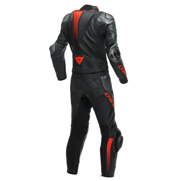 Dainese / ダイネーゼ Laguna Seca 5 2Pcs Leather Suit Black/Anthracite/Fluo-Red | 201513481-P80