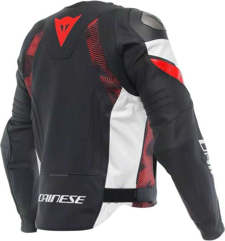 Dainese / ダイネーゼ AVRO 5 レザージャケット ブラック/レッド-LAVA/ホワイト | 2015300001-A77