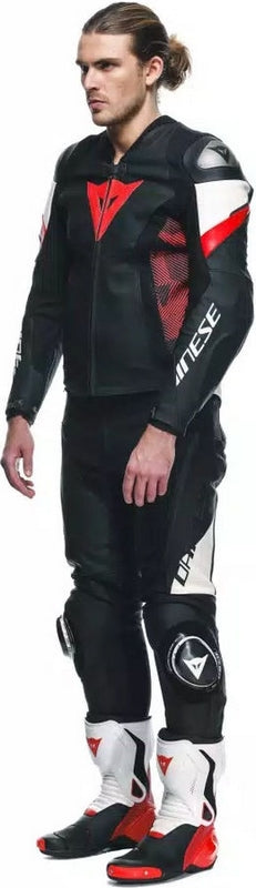 Dainese / ダイネーゼ AVRO 5 レザージャケット ブラック/レッド-LAVA/ホワイト | 2015300001-A77