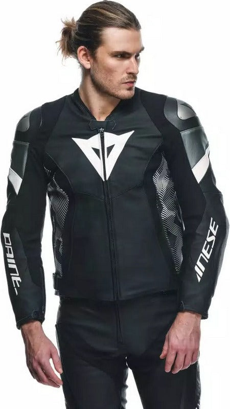 Dainese / ダイネーゼ AVRO 5 レザージャケット ブラック/ホワイト/アンスラサイト | 2015300001-F13