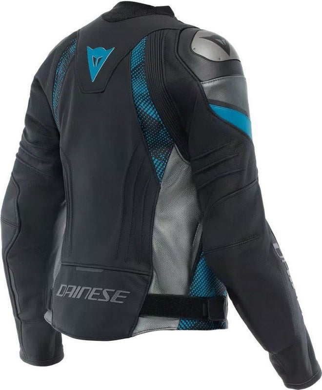 Dainese / ダイネーゼ AVRO 5 レザージャケット レディース ブラック/TEAL/アンスラサイト | 2015300002-36L