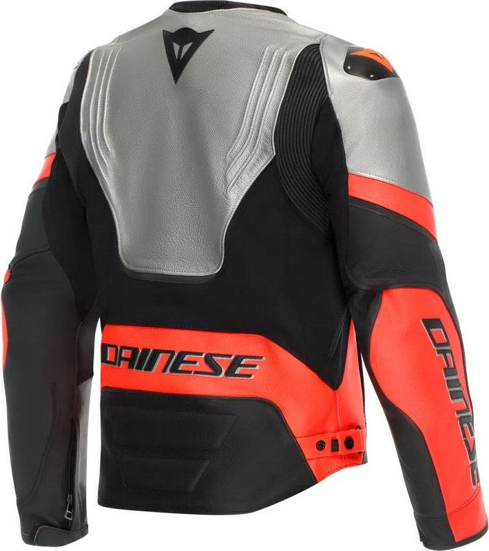 Dainese / ダイネーゼ RACING 5 レザージャケット シルバー/ブラック/フルオレッド | 2015300031-245