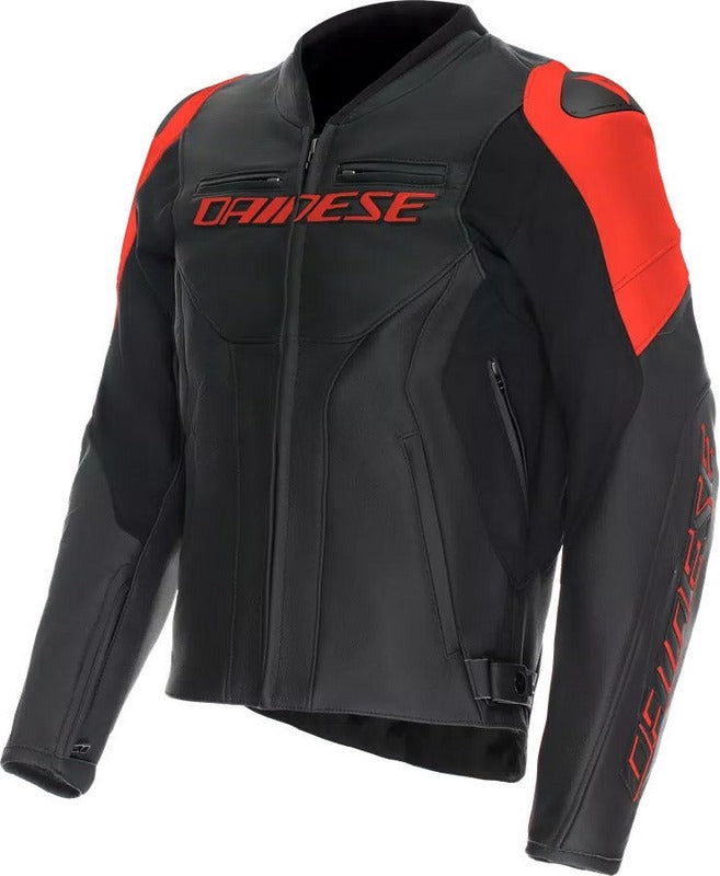 Dainese / ダイネーゼ RACING 5 レザージャケット ブラック/ブラック/フルオレッド | 2015300031-P75