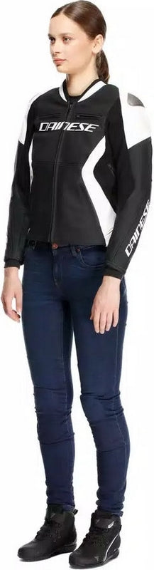 Dainese / ダイネーゼ RACING 5 レザージャケット レディース ブラック/ホワイト | 2015300034-622