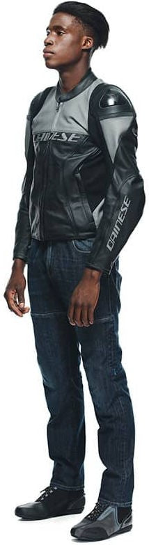 Dainese / ダイネーゼ RACING 4 レザー ジャケット PERF.  ブラック/チャコールグレイ | 20153384959F008