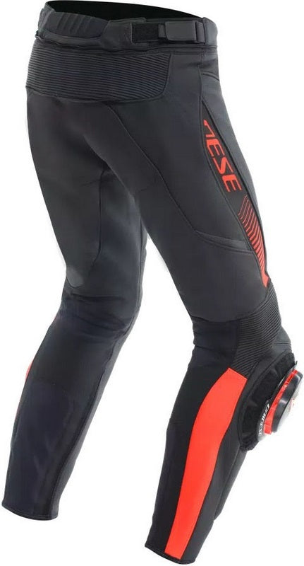 Dainese / ダイネーゼ SUPER SPEED レザーパンツ ブラック/フルオレッド | 2015500001-628
