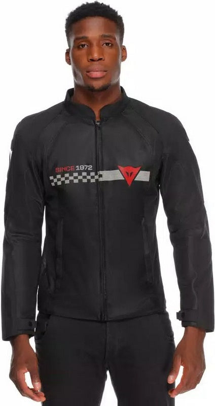 Dainese / ダイネーゼ HEROSPHERE AIR TEX ジャケット ブラック/ホワイト STRIPES/レッド | 2017300005-33O