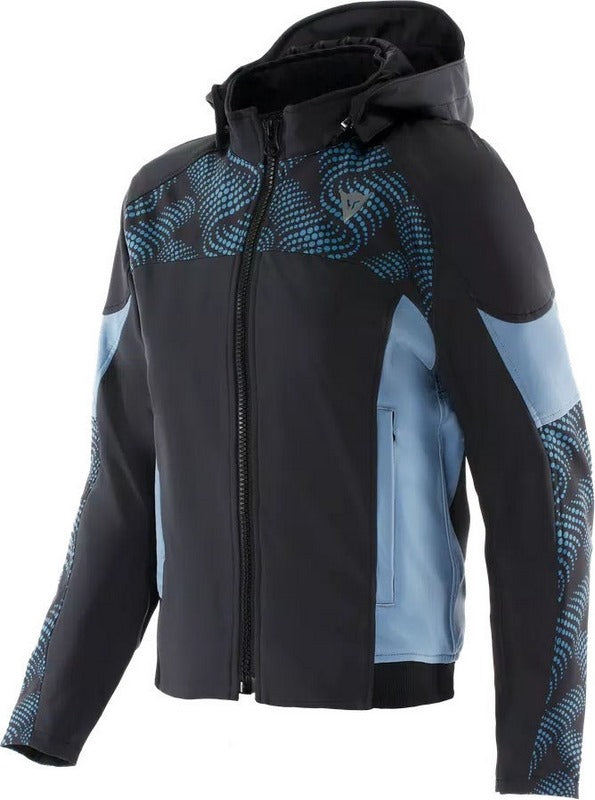 Dainese / ダイネーゼ IGNITE 2 TEX ジャケット レディース ブラック/ブルー MIRAGE | 2017300020-84N