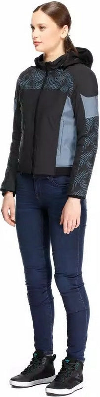 Dainese / ダイネーゼ IGNITE 2 TEX ジャケット レディース ブラック/ブルー MIRAGE | 2017300020-84N