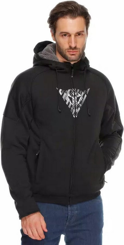 Dainese / ダイネーゼ BOVISA SAFETY フーディー FULL ZIP ブラック/ホワイト | 2017300021-622