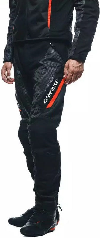 Dainese / ダイネーゼ DRAKE 2 SUPER AIR TEX パンツ ブラック/アンスラサイト/フルオレッド | 2017500003-P80