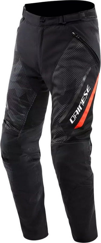 Dainese / ダイネーゼ DRAKE 2 SUPER AIR TEX パンツ ブラック/アンスラサイト/フルオレッド | 2017500003-P80