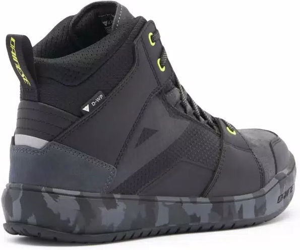 Dainese / ダイネーゼ SUBURB D-WP シューズ ブラック/CAMO/アシッドイエロー | 2017700010-49J