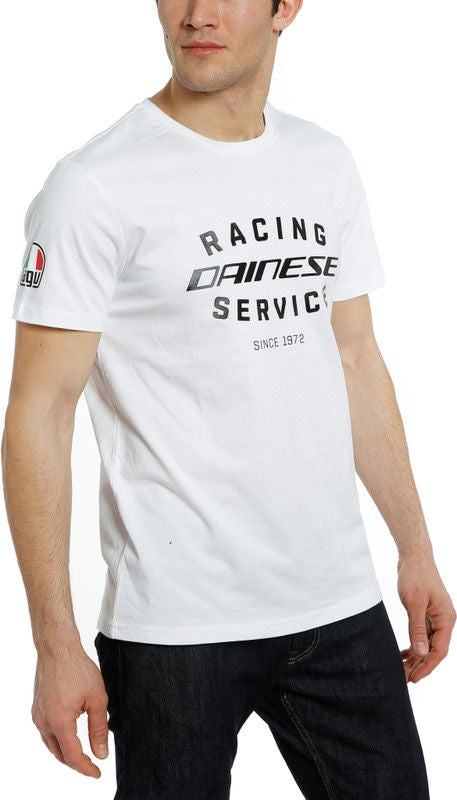 Dainese / ダイネーゼ RACING SERVICE Tシャツ ホワイト/ブラック | 201896843-601