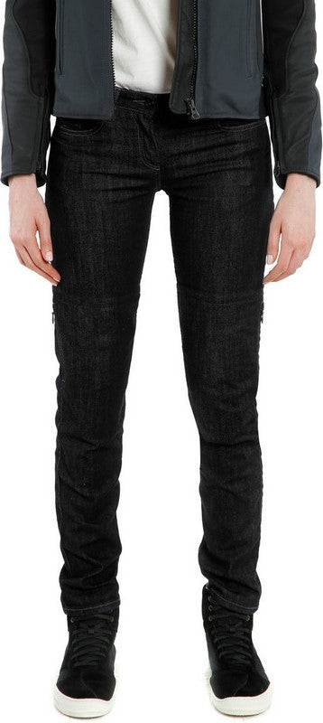 Dainese / ダイネーゼ DENIM スリム レディテックス パンツ  ブラック | 202755154001011
