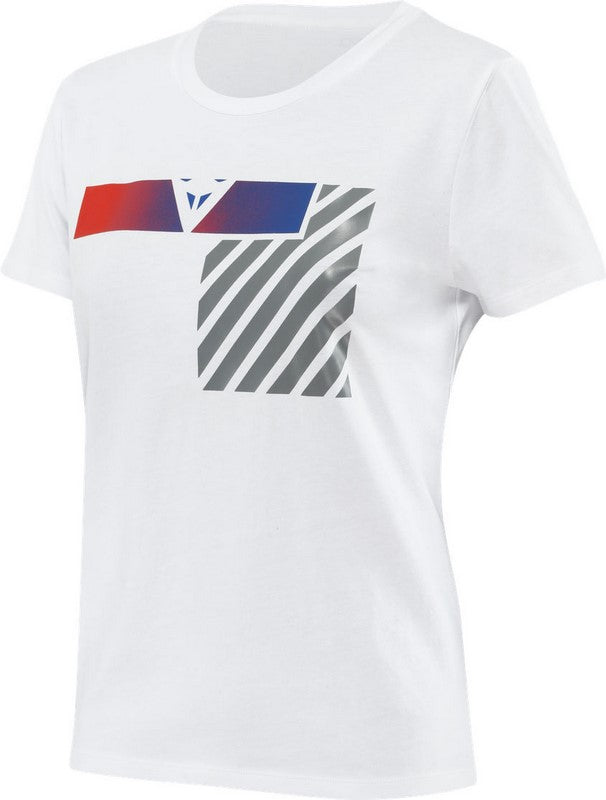 Dainese / ダイネーゼ ILLUSION レディ Tシャツ  ホワイト/ダークグレイ/レッド | 20289686139G008