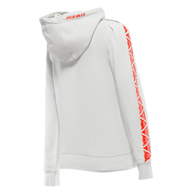 Dainese / ダイネーゼ Hoodie Stripes Lady Light-Gray/Fluo-Red | 202896882-82H