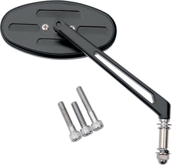 Drag Specialties MIRROR BLU STLTH II BLK | 06400288SC-3N