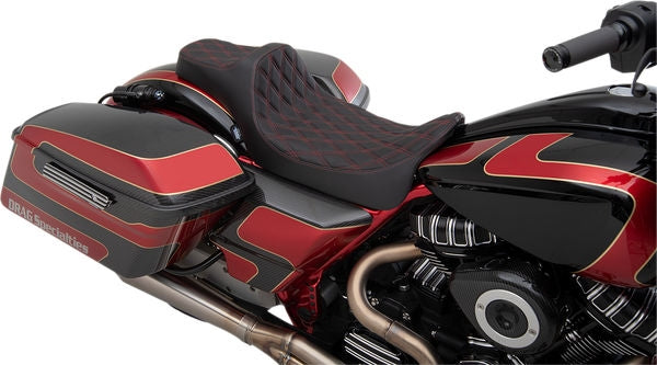 Drag Specialties SEAT PREDIII EXTND DD RED | 0801-1262