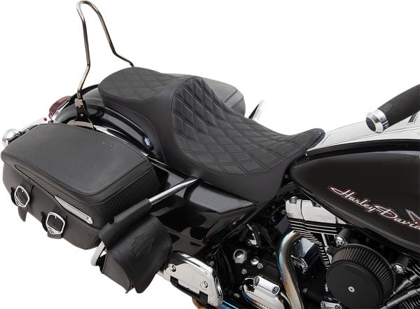 Drag Specialties SEAT PRED III 2UP DDIABLK | 0801-1304