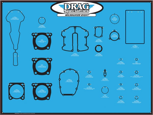 Drag Specialties DISPLAY GASKET M8 MOTOR | 0934-6923