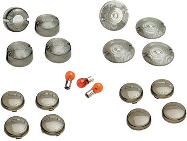 Drag Specialties SMOKED FLAT LENS 86-12 | 12-0203ME