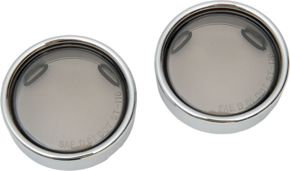 Drag Specialties LENS T/S SMOKE W/TRIM RING | 12-0226-LM