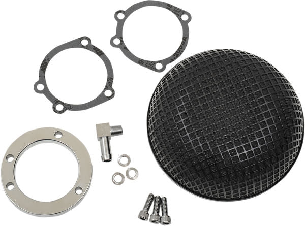 Drag Specialties AIR CLNR BLK BOB CV/DLPHI | 14-0110CVSB
