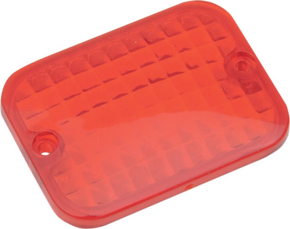 Drag Specialties LENS REPL RECTANGULAR RED | 165176